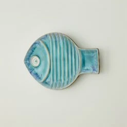 Blue Fish Plate -Online Home Decor 75328