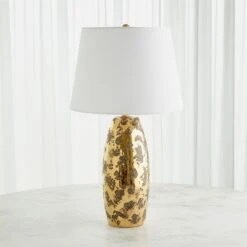 Shiny Barrel Lamp-Gold -Online Home Decor 75392