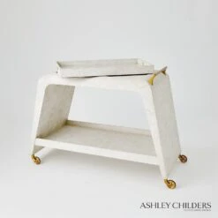 Baxter Bar Cart & Tray 19 Baxter Bar Cart & Tray -Online Home Decor 76295