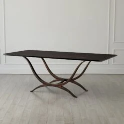 Chorda Dining Table-Bronze-Rectangle -Online Home Decor 77211