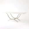 Chorda Dining Table-Nickel-Rectangle -Online Home Decor 77221