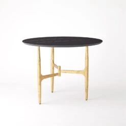 Radius Tables-Gold/Noir Lux Top 27 Radius Tables-Gold/Noir Lux Top -Online Home Decor 77237