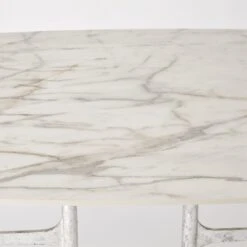 Radius Tables-Silver W/Golden White Top 13 Radius Tables-Silver W/Golden White Top -Online Home Decor 77242