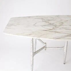 Radius Tables-Silver W/Golden White Top 14 Radius Tables-Silver W/Golden White Top -Online Home Decor 77245
