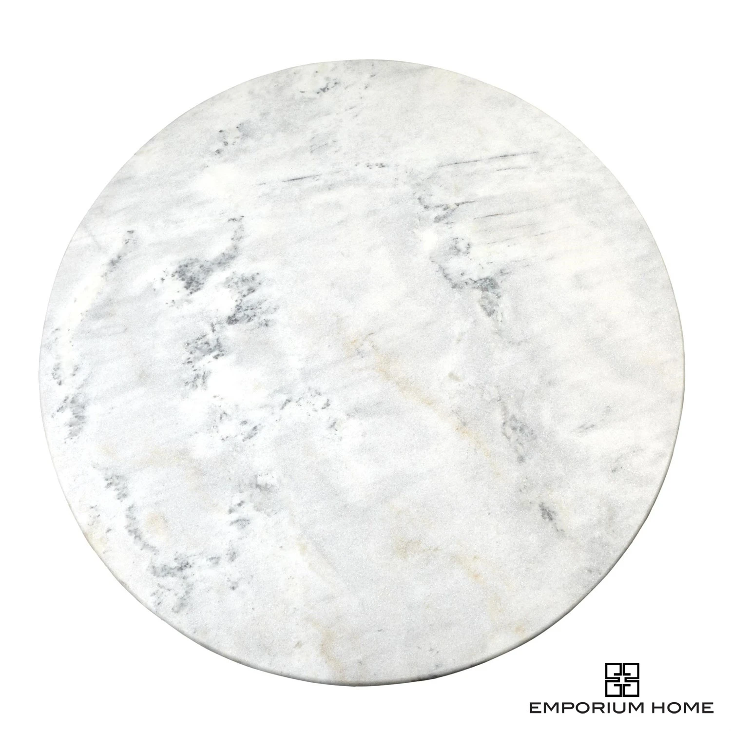 Flute Table 48" White Marble Top W/26" White Base 4 Flute Table 48" White Marble Top W/26" White Base - Image 2