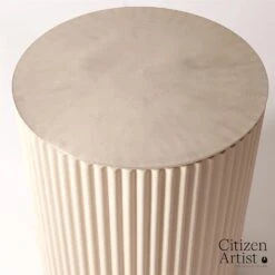 Camille Side Table-White Bronze -Online Home Decor 78866