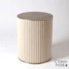 Camille Side Table-White Bronze -Online Home Decor 78867