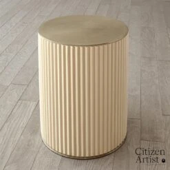 Camille Side Table-White Bronze -Online Home Decor 78868