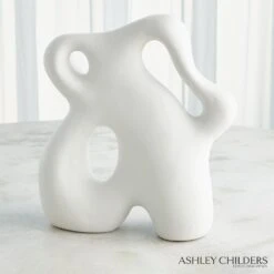 Ronan Sculpture-Matte White -Online Home Decor 79791