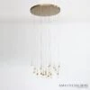 Leo Chandelier-20 Drop Round-Satin Brass -Online Home Decor 79803