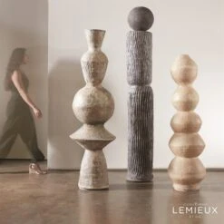 Honore Totem-Greige -Online Home Decor 79974 1