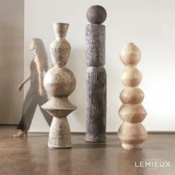 Marcel Totem-Beige -Online Home Decor 79975