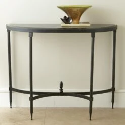 Fluted Iron Collection Console W/Granite Top -Online Home Decor 8.80865