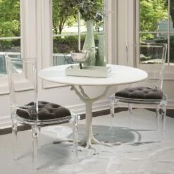 White Faux Bois Dining Table -Online Home Decor 8.81266 1