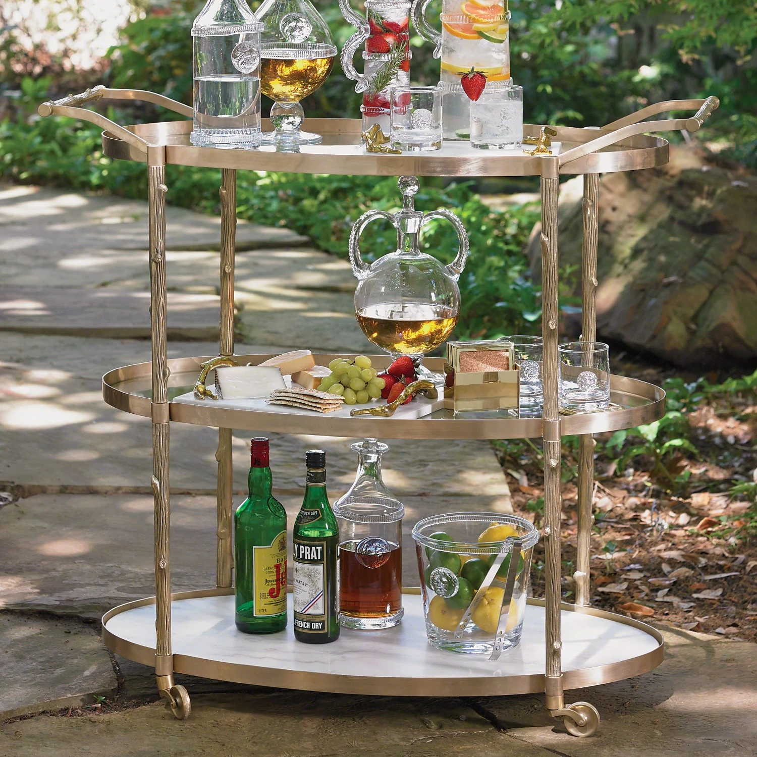 Arbor Bar Cart-Brass 10 Arbor Bar Cart-Brass - Image 8