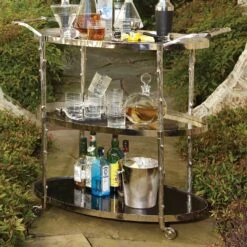 Arbor Bar Cart-Nickel -Online Home Decor 8.82048