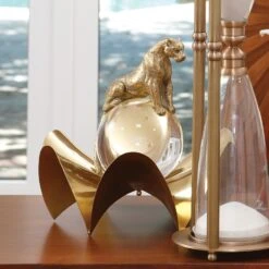 Jaguar On Crystal Sphere-Brass 7 Jaguar On Crystal Sphere-Brass -Online Home Decor 8.82269 1