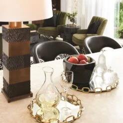 Stack Lamp-Brass/Bronze -Online Home Decor 80124