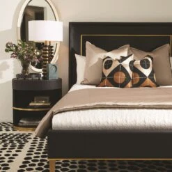 Marble Stack Lamp-Black -Online Home Decor 80127