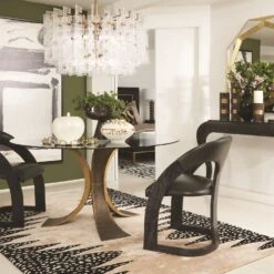 Paris Wall Console-Black Cerused Oak -Online Home Decor 80164 1