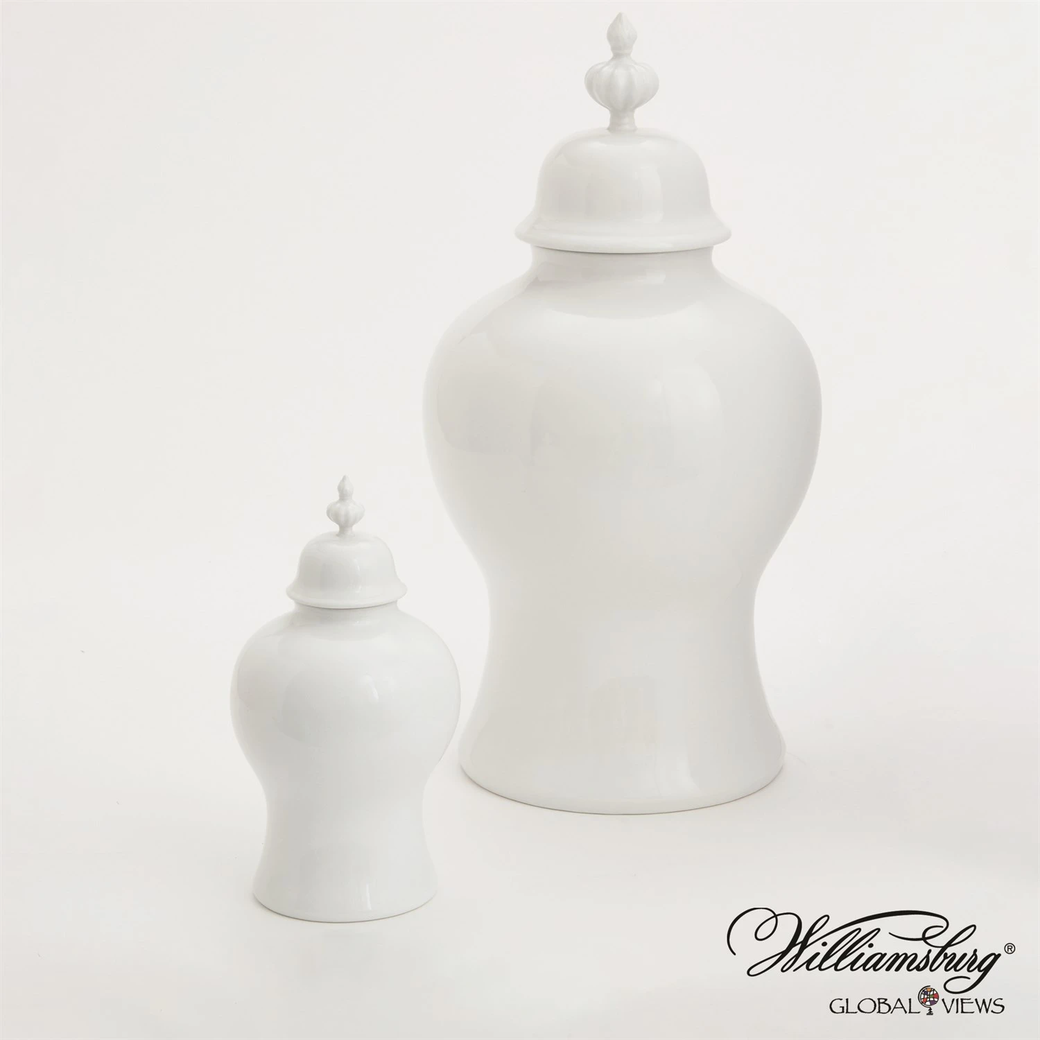Beaufort Ginger Jar-White 3 Beaufort Ginger Jar-White