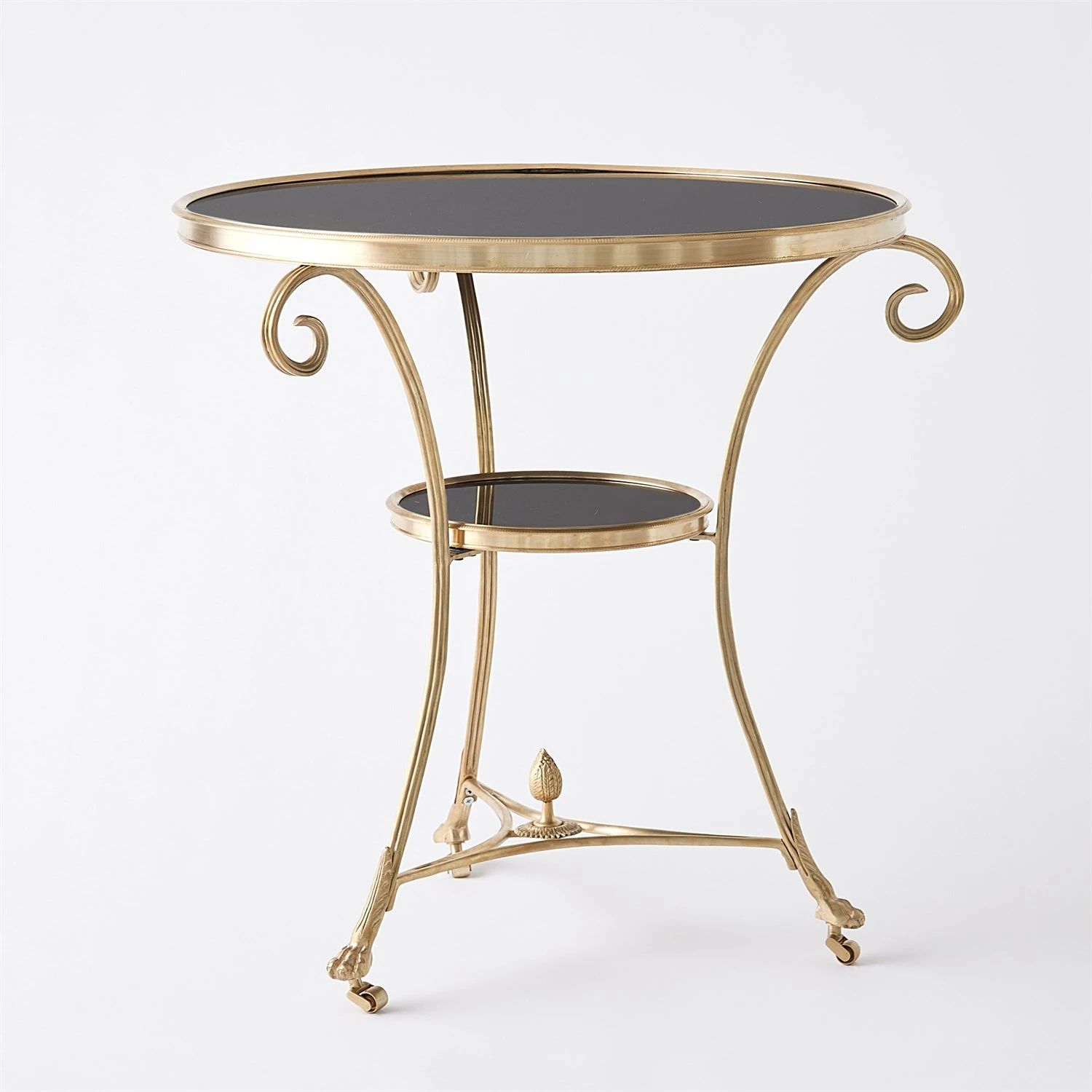 Gueridon Table-Brass/Black Granite 3 Gueridon Table-Brass/Black Granite