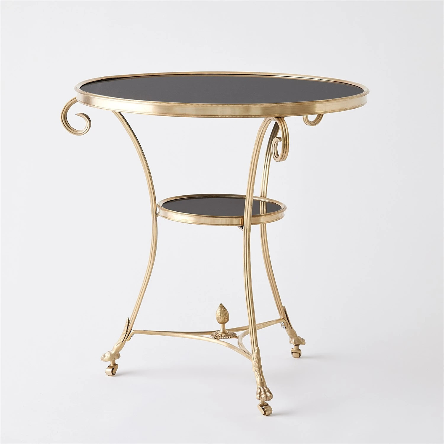 Gueridon Table-Brass/Black Granite 4 Gueridon Table-Brass/Black Granite - Image 2