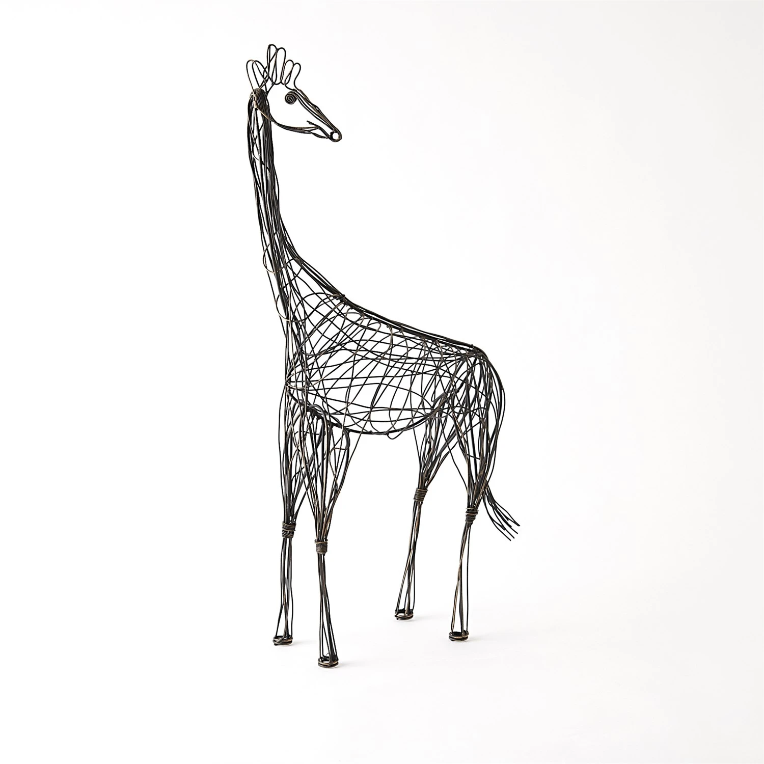 Wire Giraffes-Bronze 5 Wire Giraffes-Bronze - Image 3