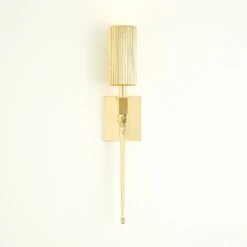 Fluted Double And Single Sconce Collection-Brass -Online Home Decor 81161