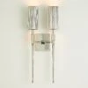 Fluted Double Sconce-Nickel -Online Home Decor 81162