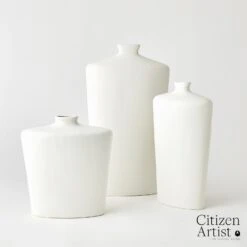 Terzo Vases-Matte White