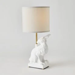 Rabbit Lamp-Matte White -Online Home Decor 81527
