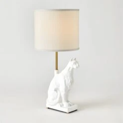 Egyptian Cat Lamp-Matte White 8 Egyptian Cat Lamp-Matte White -Online Home Decor 81528