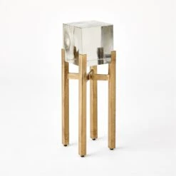 Ice Block Tables-Antique Gold -Online Home Decor 81535