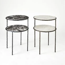 Registrar Tiered Table-Gunmetal -Online Home Decor 81722