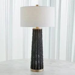 Quarry Table Lamp-Black Marble 9 Quarry Table Lamp-Black Marble -Online Home Decor 81783