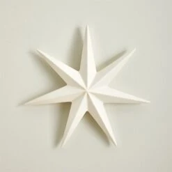 Stellar Wall Stars-Matte White -Online Home Decor 82114