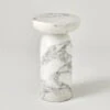 Tumble Accent Table-Arbescato White Marble -Online Home Decor 82256