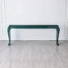 Sliced Cabriole Console-Green Lacquer -Online Home Decor 82495