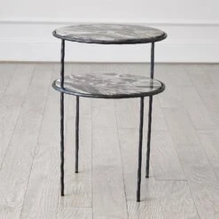 Registrar Tiered Table-Gunmetal -Online Home Decor 82526