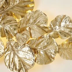 Fiddle Fig Lighted Wall Decor-Brass -Online Home Decor 82587