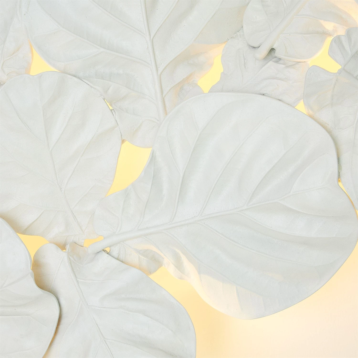 Fiddle Fig Lighted Wall Decor-White 4 Fiddle Fig Lighted Wall Decor-White - Image 2