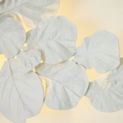 Fiddle Fig Lighted Wall Decor-White 9 Fiddle Fig Lighted Wall Decor-White -Online Home Decor 82601