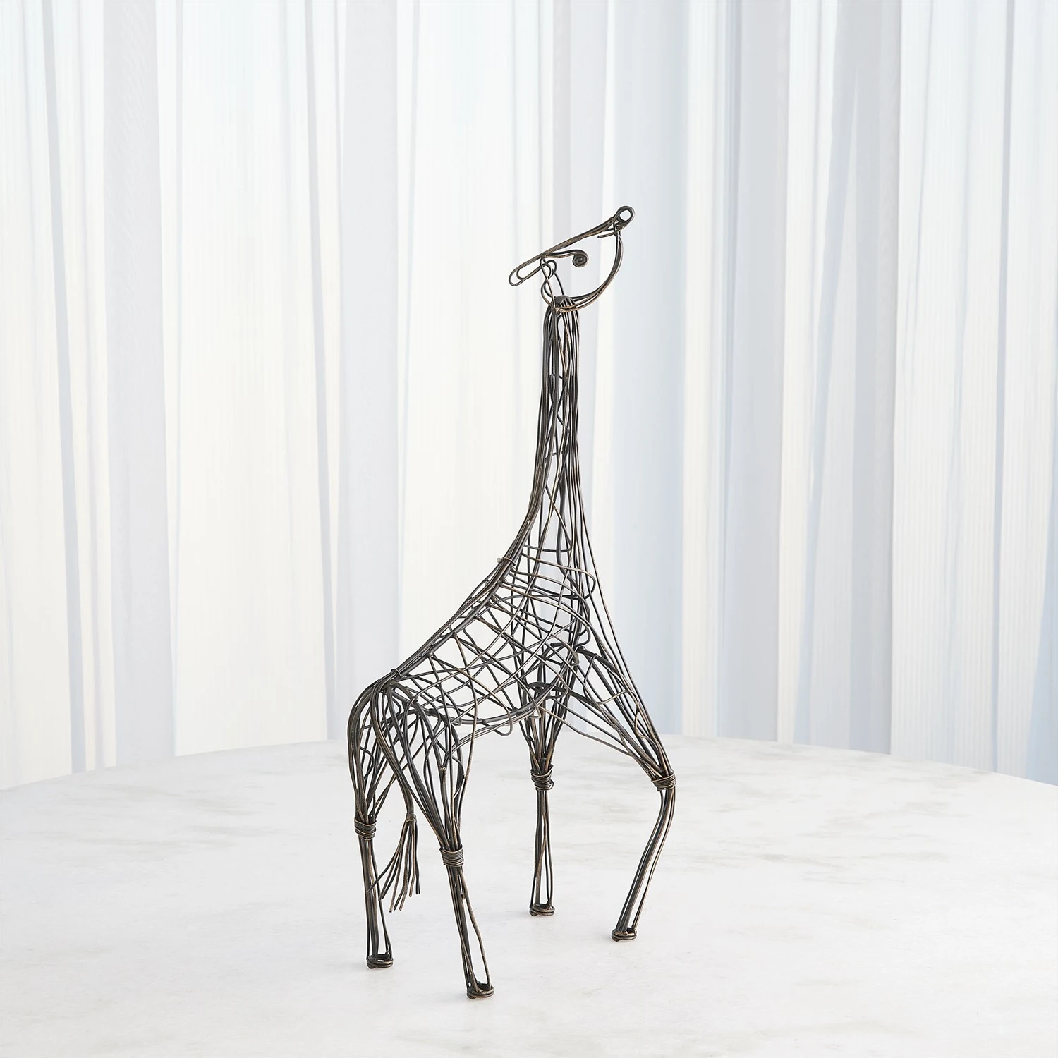 Wire Giraffes-Bronze 11 Wire Giraffes-Bronze - Image 9