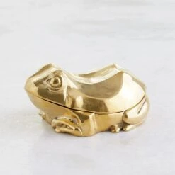 Solid Brass Frog Box -Online Home Decor 82878