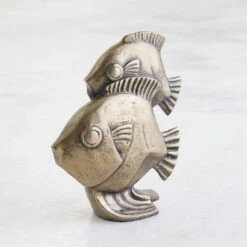 Fishy Sculpture-Antique Brass -Online Home Decor 82880
