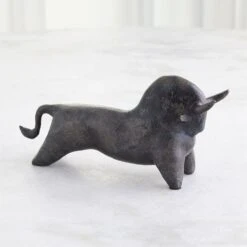 Sampson Bull Sculpture-Bronze -Online Home Decor 82884