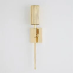 Fluted Double And Single Sconce Collection-Brass -Online Home Decor 83326