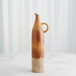 Vintage Bottles-Golden Reactive -Online Home Decor 83806