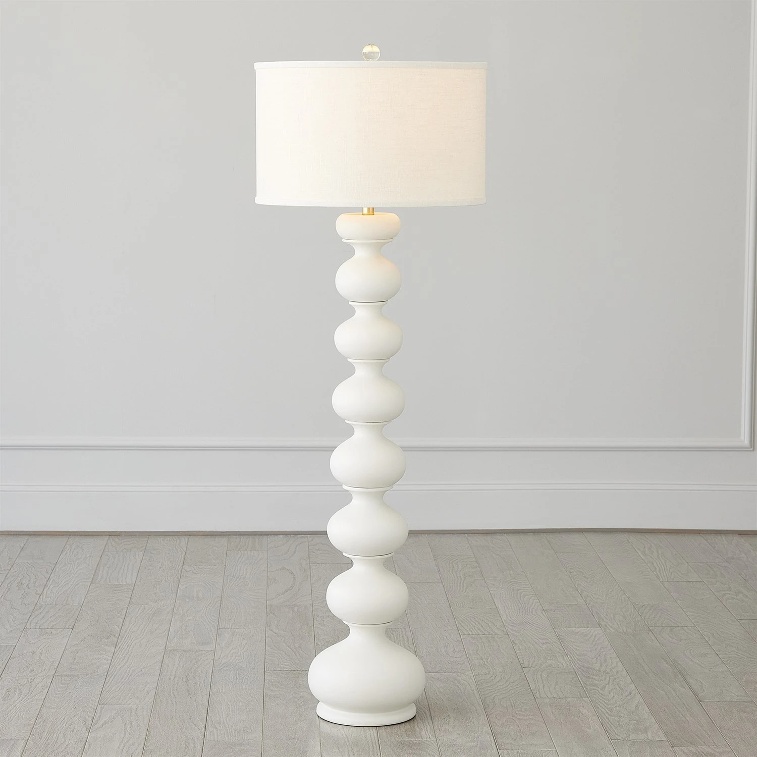 Stacked Bulb Lamps-Matte White 5 Stacked Bulb Lamps-Matte White - Image 3